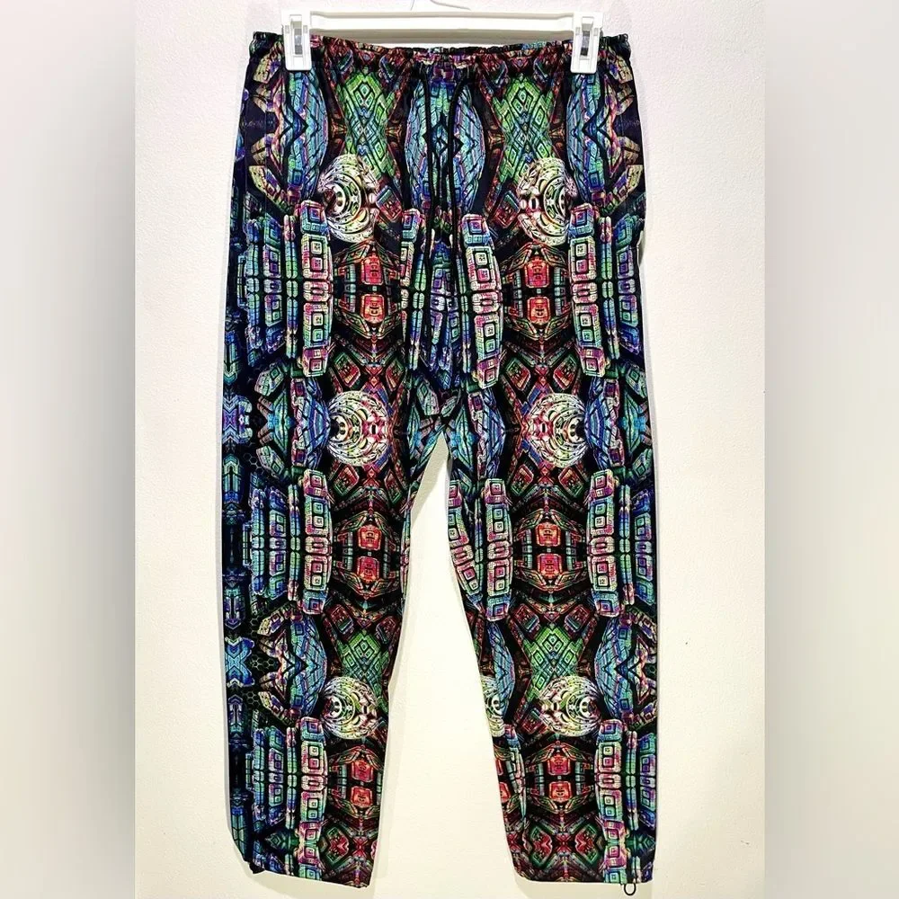 Bass center XII festival sweatpants colorful galaxy print  Adjustable men’s XL